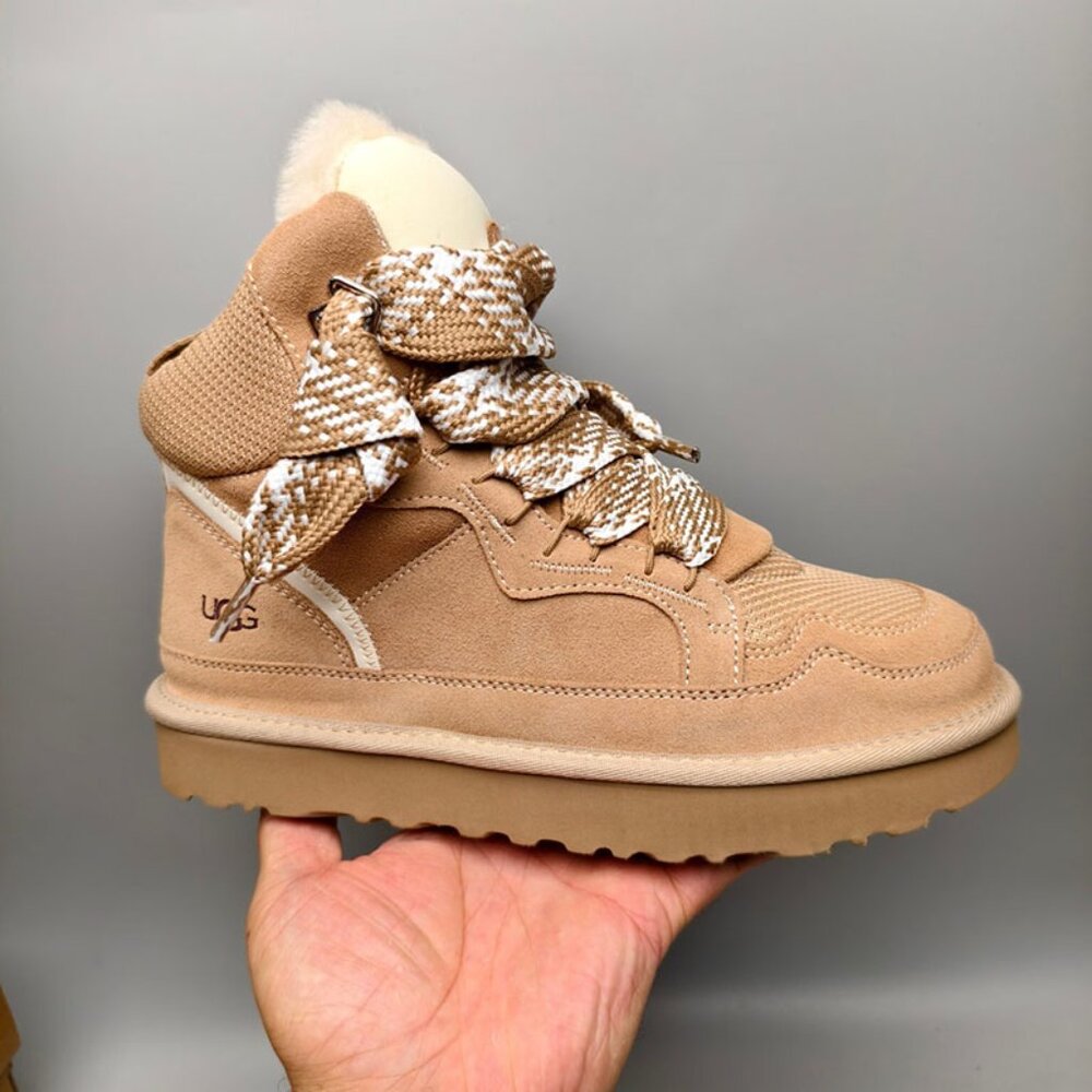UGG Womens Sand-Colored High-Top Casual Shoes